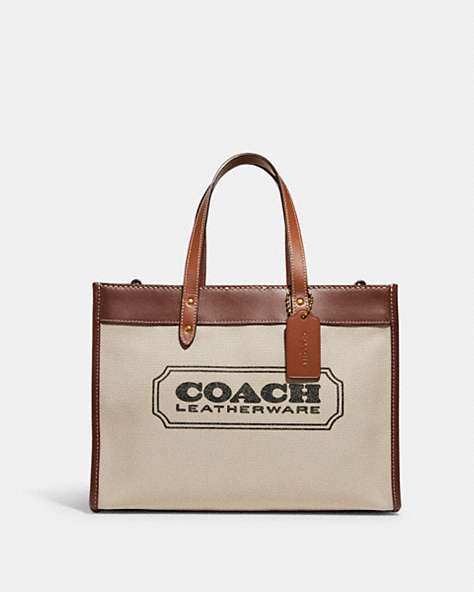 FIELD TOTE 30 WITH COACH BADGE