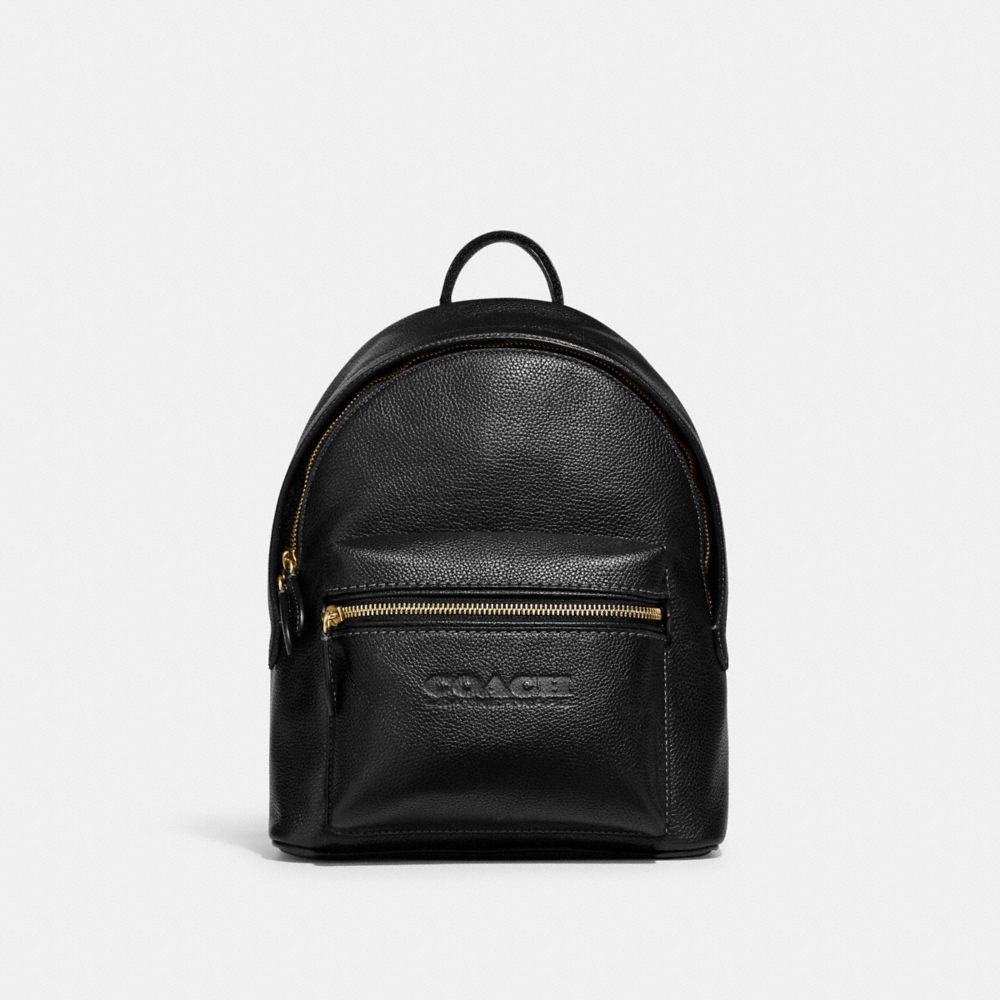 COACH C8472 Charter Backpack 24 BRASS/BLACK