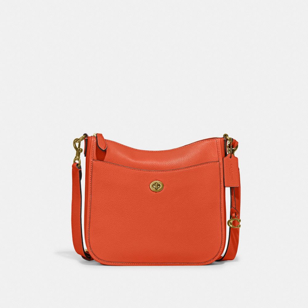 C8483 - Chaise Crossbody Brass/Sun Orange