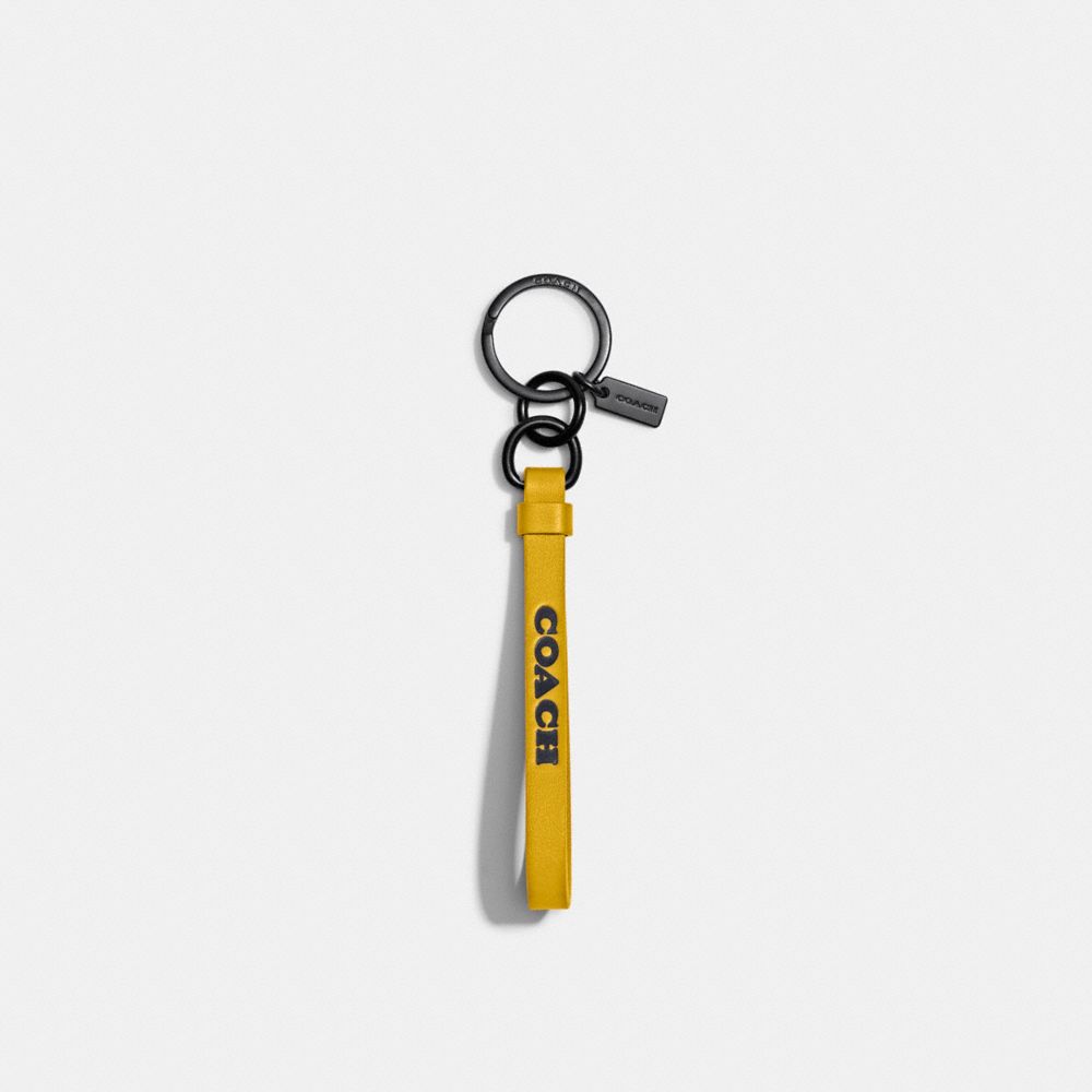 COACH C8505 Loop Key Fob Canary/Black