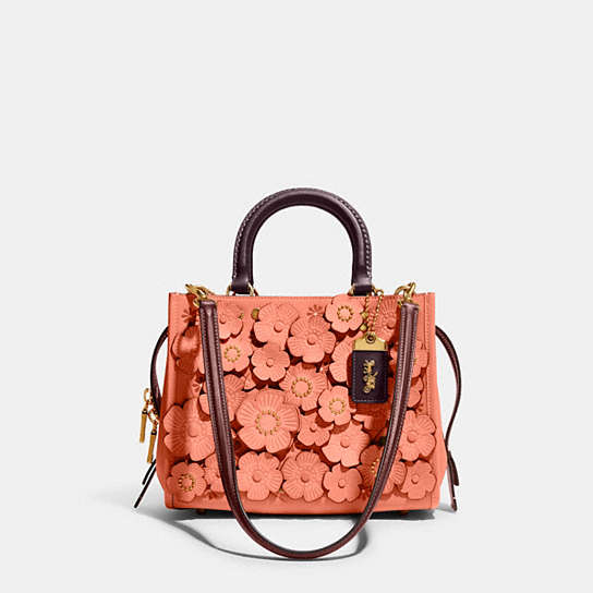 C8510 - Rogue Bag 25 In Colorblock With Tea Rose Brass/Light Coral Multi