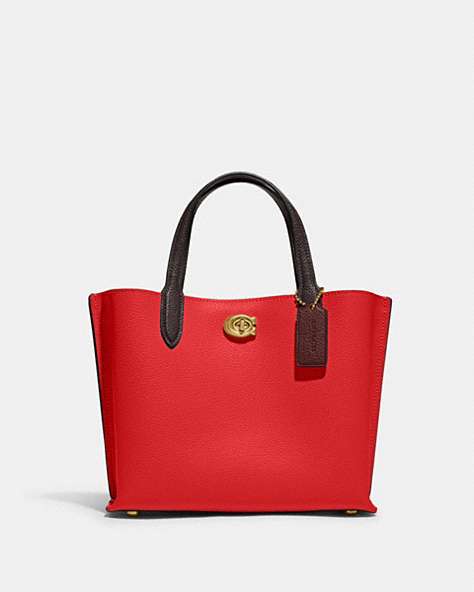 WILLOW TOTE 24 IN COLORBLOCK-B4/Sport Red