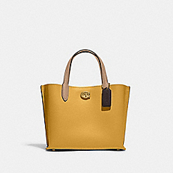 Willow Tote 24 In Colorblock - C8561 - Brass/Yellow Gold Multi