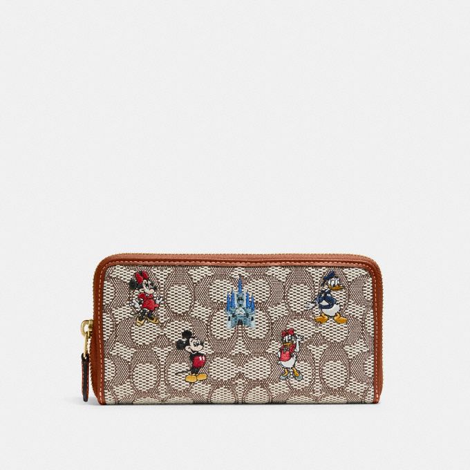 種類豊富な品揃え ジップ COACH】アコーディオン x 新作！【DISNEY