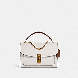 COACH C8594 Lane Shoulder Bag In Colorblock GOLD/CHALK MULTI