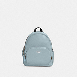 COACH C8603 Mini Court Backpack SILVER/POWDER BLUE