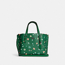 Mollie Tote 25 With Mystical Floral Print - GUNMETAL/GREEN MULTI - COACH C8613