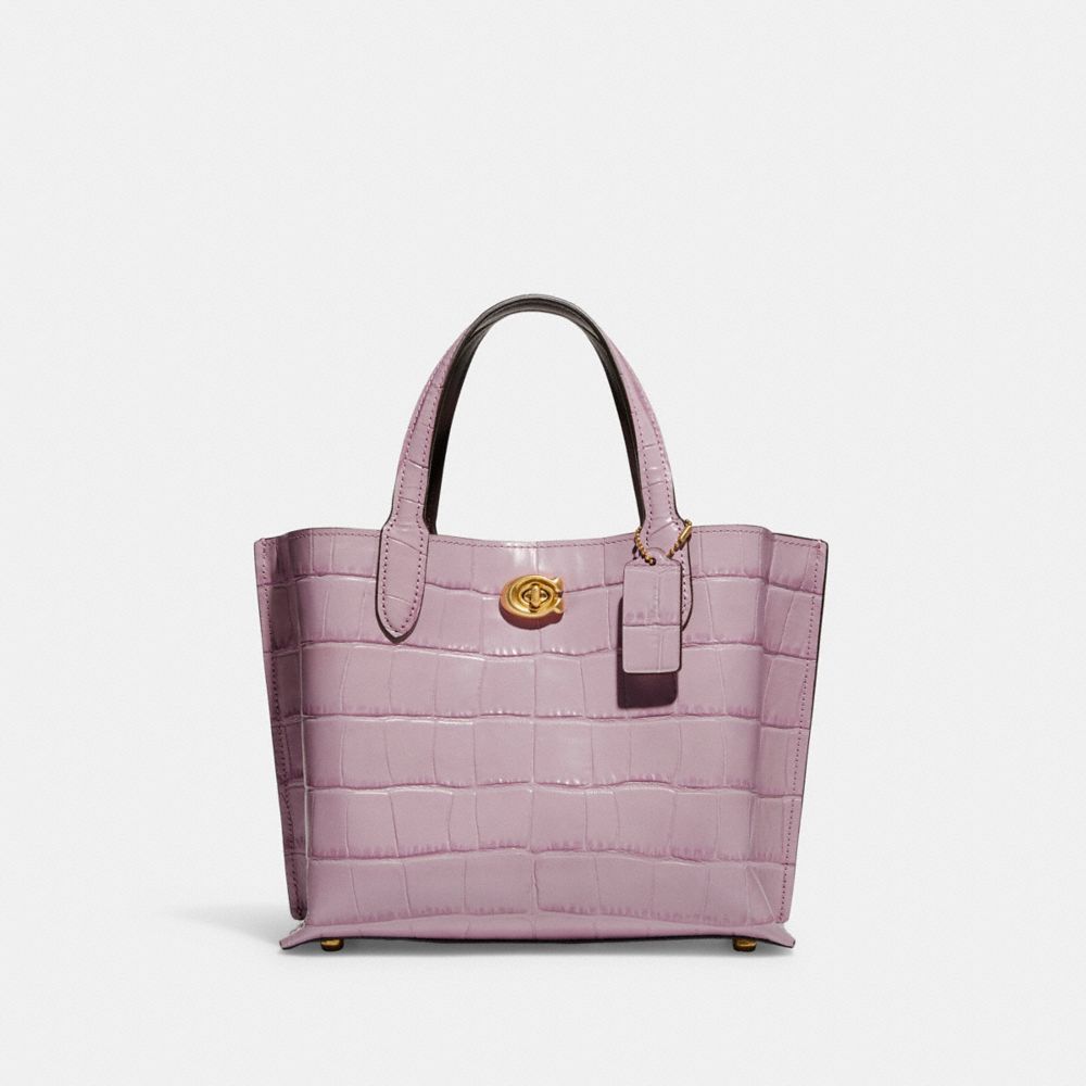 C8632 - Willow Tote 24 Brass/Ice Purple