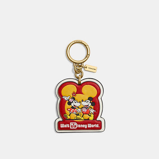 C8645 - Disney X Coach Touring Mickey Mouse Bag Charm Brass/Red/Gold