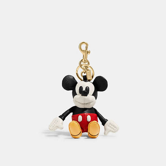 C8647 - Disney X Coach Mickey Mouse Collectible Bag Charm Brass/Black Electric Red