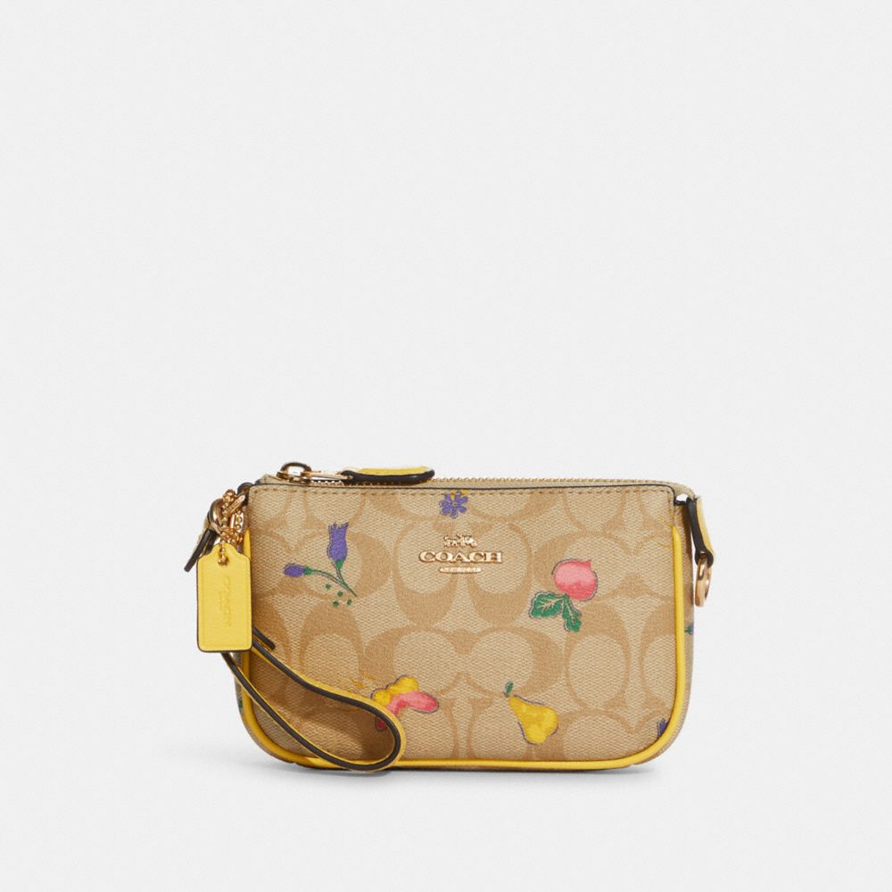 COACH C8720 Nolita 15 In Signature Canvas With Dreamy Veggie Print GOLD/LIGHT KHAKI/RETRO YELLOW