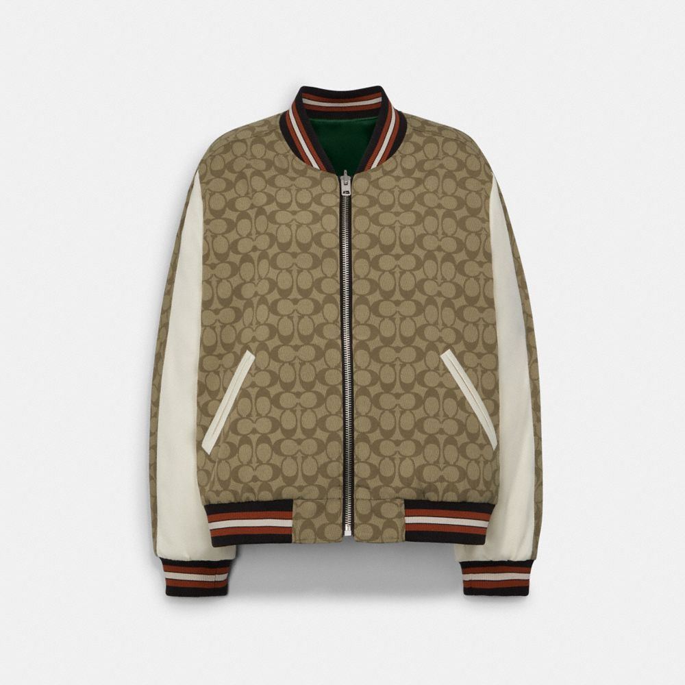 Coach reversible bomber on sale jacket