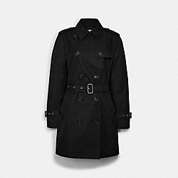 Solid Mid Trench - C8771 - BLACK