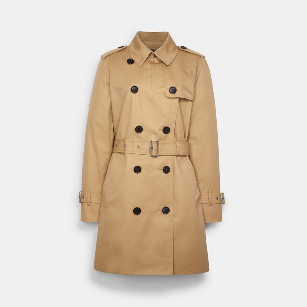 Solid Mid Trench - CLASSIC KHAKI - COACH C8771