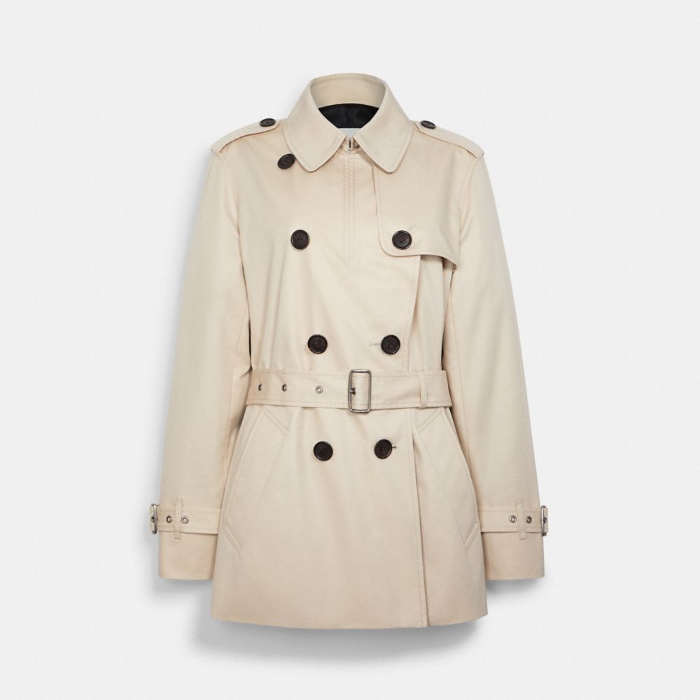 Solid Short Trench - C8772 - Porcelain