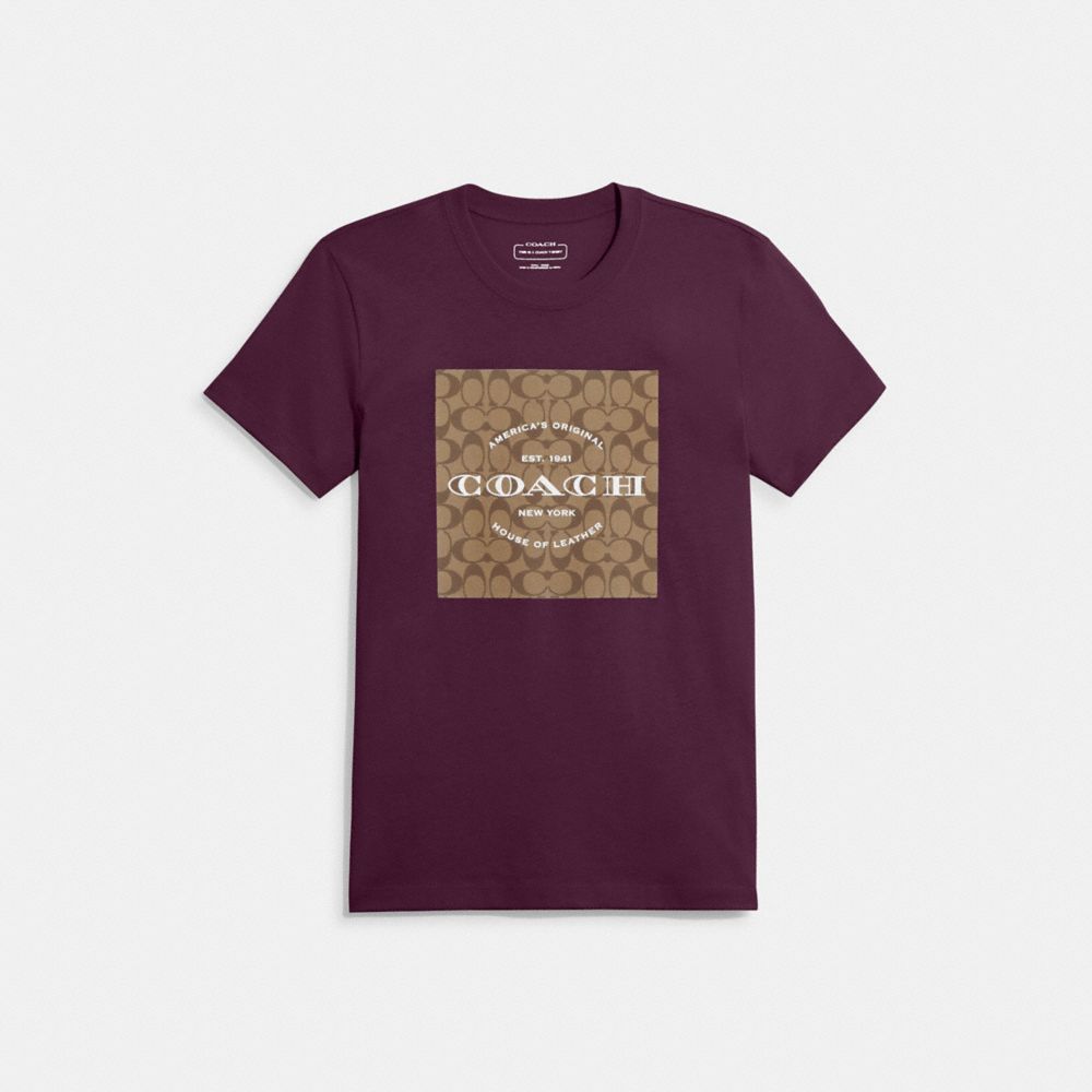 Signature T Shirt In Organic Cotton - C8775 - Beet