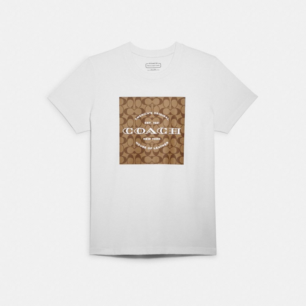 Signature T Shirt In Organic Cotton - C8775 - White