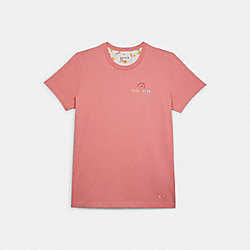 Rainbow Signature T Shirt - PINK - COACH C8802