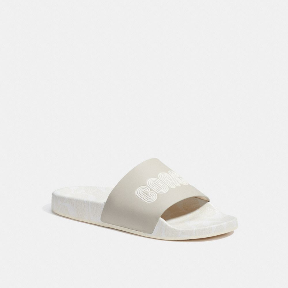 COACH C8835 Signature Slide CHALK