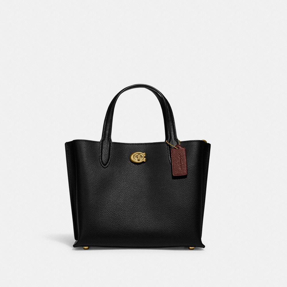 COACH C8869 Willow Tote 24 BRASS/BLACK