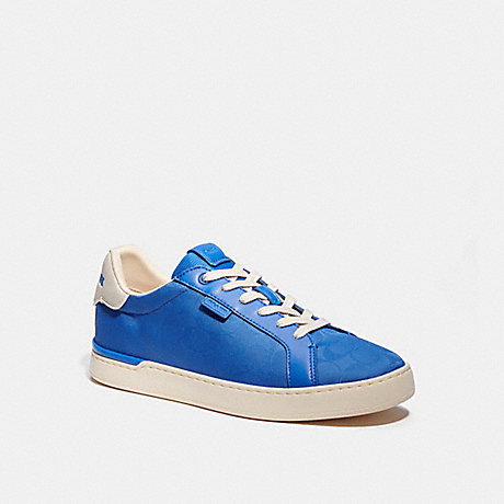 COACH C8872 Lowline Low Top Sneaker In Recycled Signature Jacquard Blue-Fin
