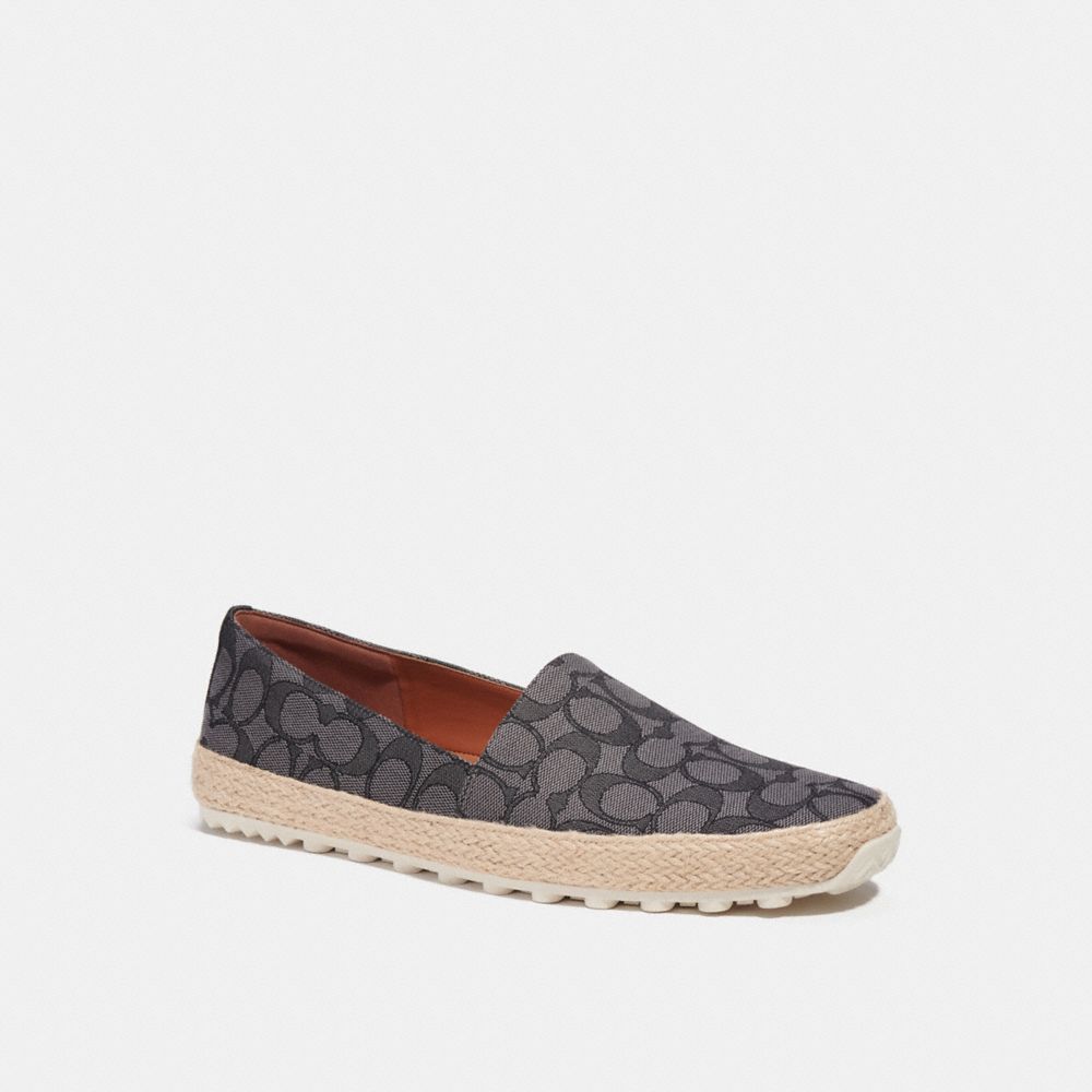 Espadrille In Signature Jacquard - C8875 - Charcoal/Black