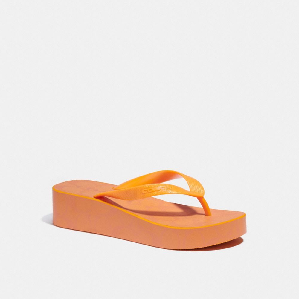 Lynn Flip Flop - LIGHT ORANGE - COACH C8917