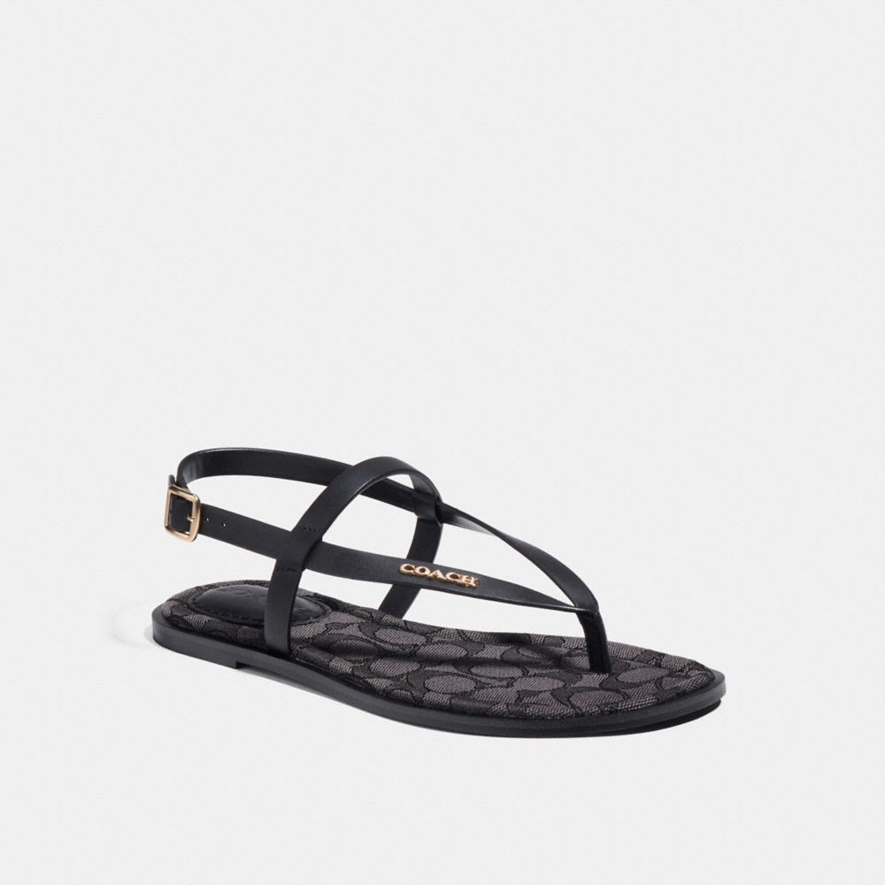 COACH C8923 Josie Sandal BLACK