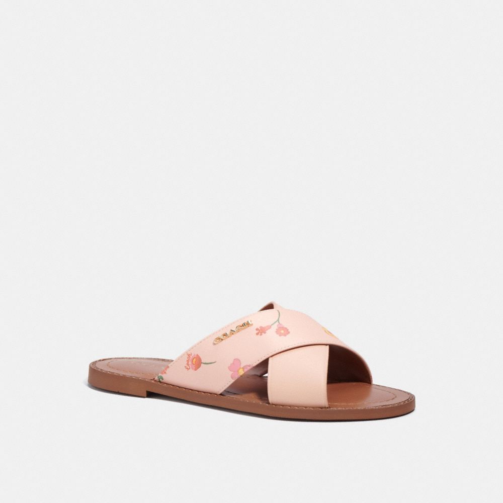 Hilda Sandal With Floral - FADED BLUSH - COACH C8937