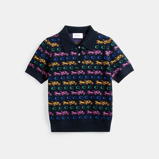 C8949 - Horse And Carriage Polo Black