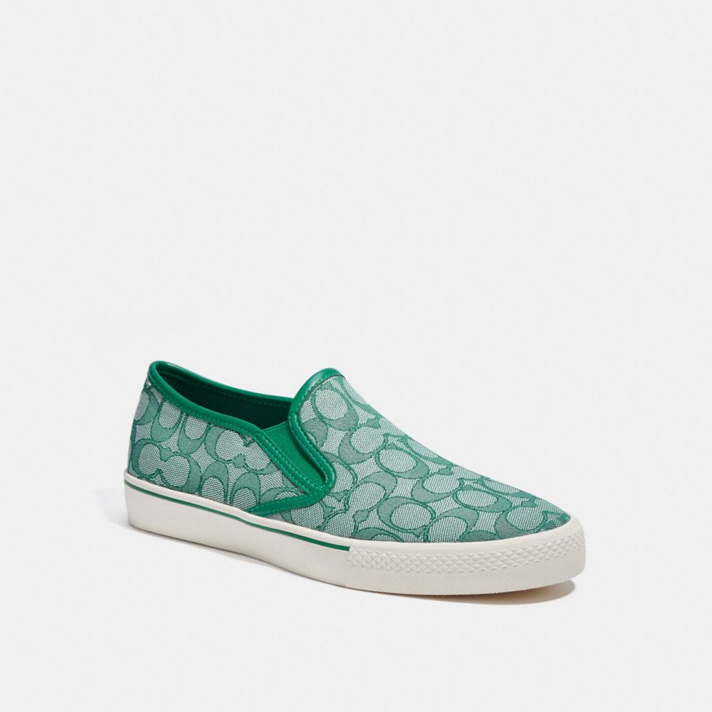 COACH Slip On Skate Sneaker - GREEN - C8958