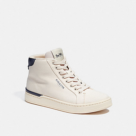 COACH Clip High Top Sneaker - CHALK - C8959