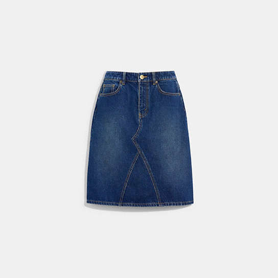 C8968 - Denim Skirt Vintage Wash Denim