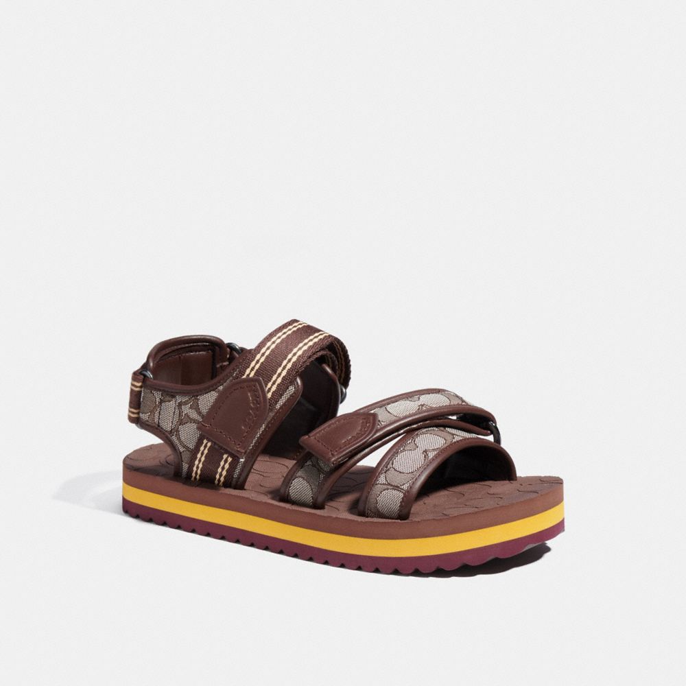 COACH C9044 Sport Sandal In Signature Jacquard OAK