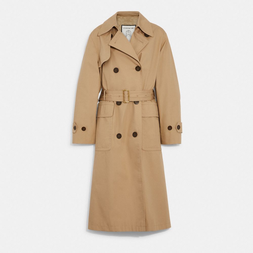 COACH C9050 - LIGHTWEIGHT CLASSIC TRENCH - TAN | COACH WOMEN