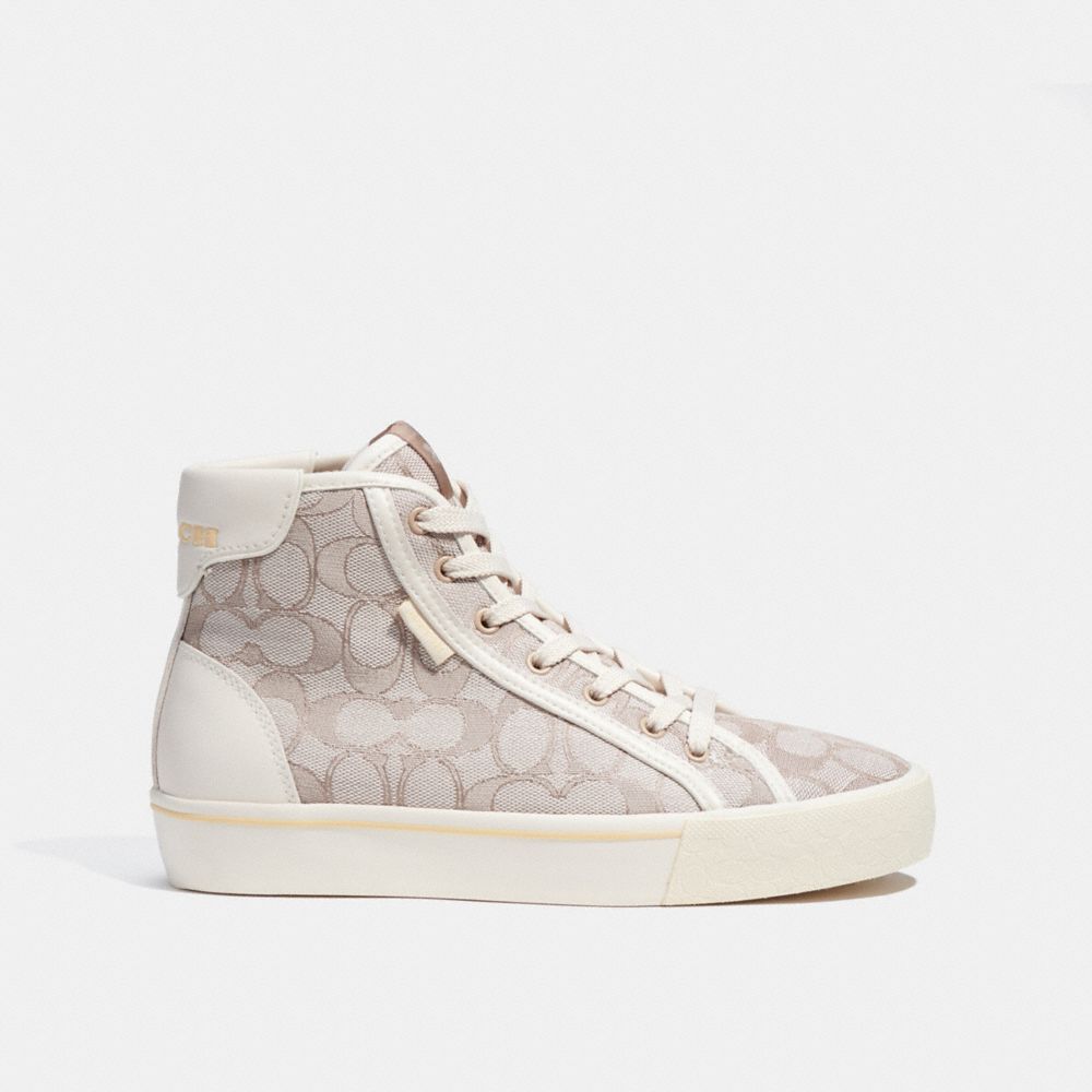 CITYSOLE HIGH TOP PLATFORM SNEAKER IN SIGNATURE JACQUARD