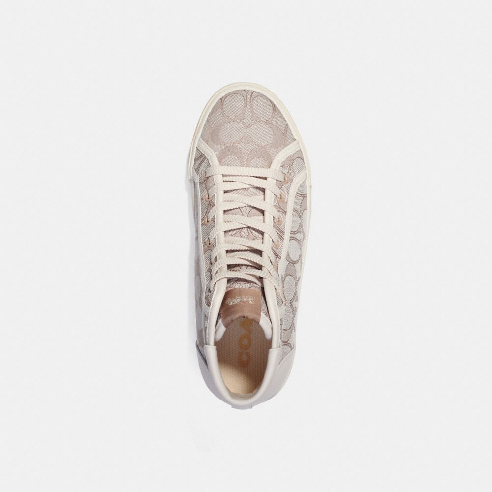 CITYSOLE HIGH TOP PLATFORM SNEAKER IN SIGNATURE JACQUARD