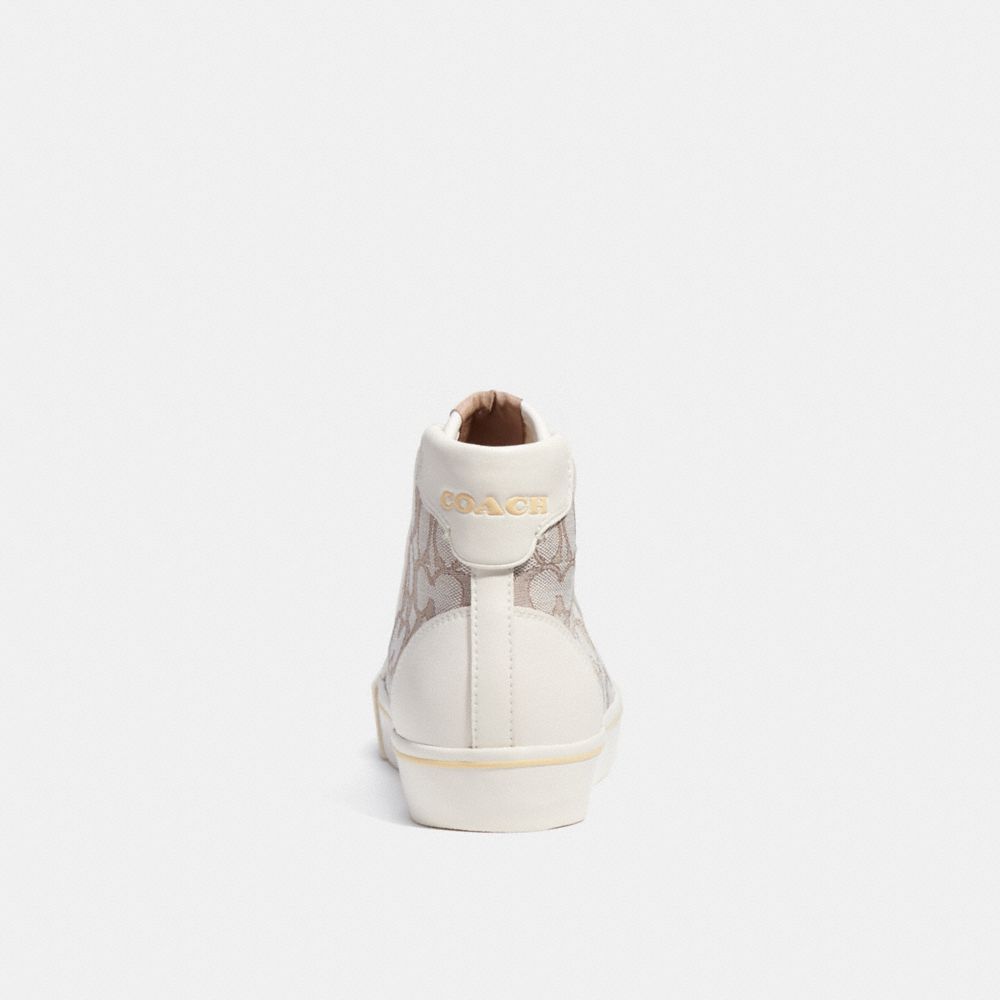 CITYSOLE HIGH TOP PLATFORM SNEAKER IN SIGNATURE JACQUARD