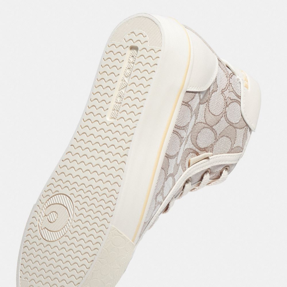 CITYSOLE HIGH TOP PLATFORM SNEAKER IN SIGNATURE JACQUARD