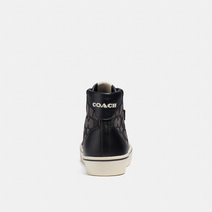 Coach black hotsell high top sneakers