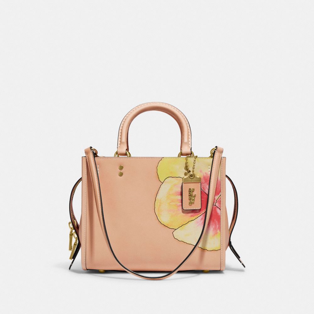 COACH C9066 Coach X Kōki, Rogue 25 In Original Natural Leather With Pansy Brass/Buff