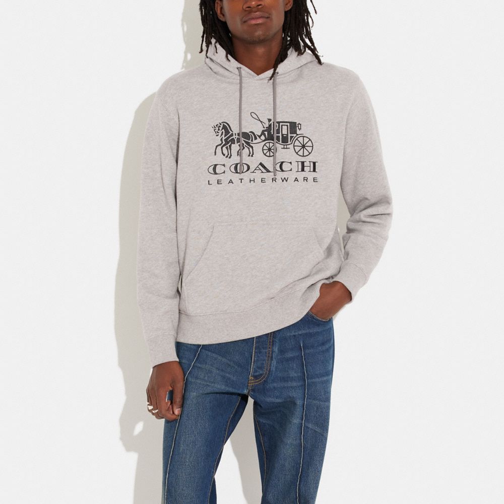 HORSE AND CARRIAGE HOODIE IN ORGANIC COTTON