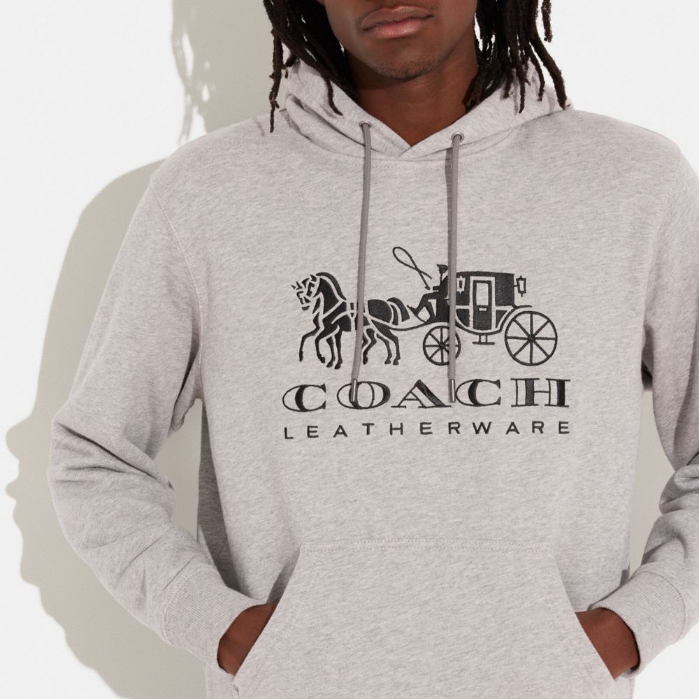 HORSE AND CARRIAGE HOODIE IN ORGANIC COTTON