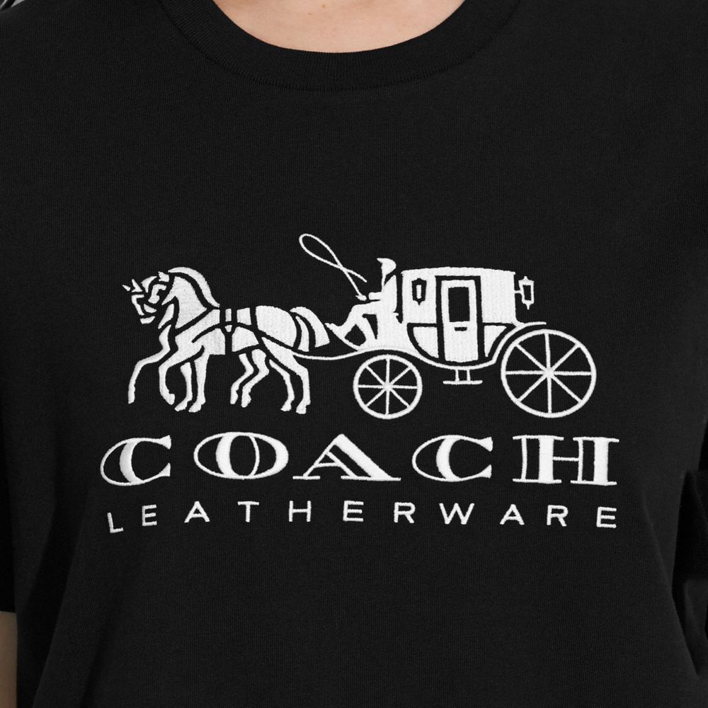 HORSE AND CARRIAGE T-SHIRT IN ORGANIC COTTON