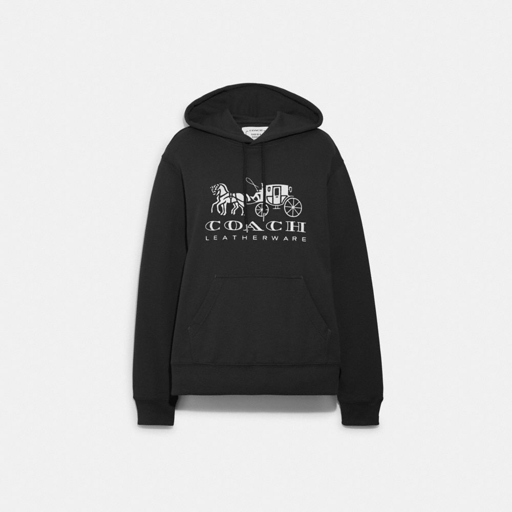 HORSE AND CARRIAGE HOODIE IN ORGANIC COTTON
