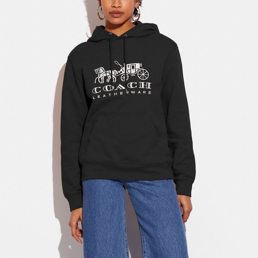 HORSE AND CARRIAGE HOODIE IN ORGANIC COTTON