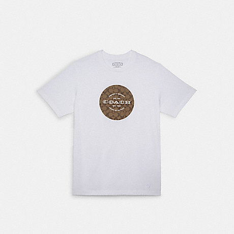 COACH Signature T Shirt - WHITE - C9140
