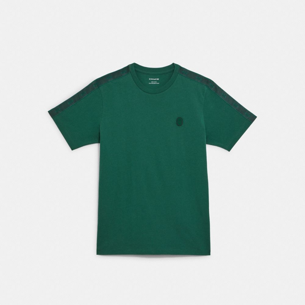 Signature Tape T Shirt - C9141 - Verdant Green