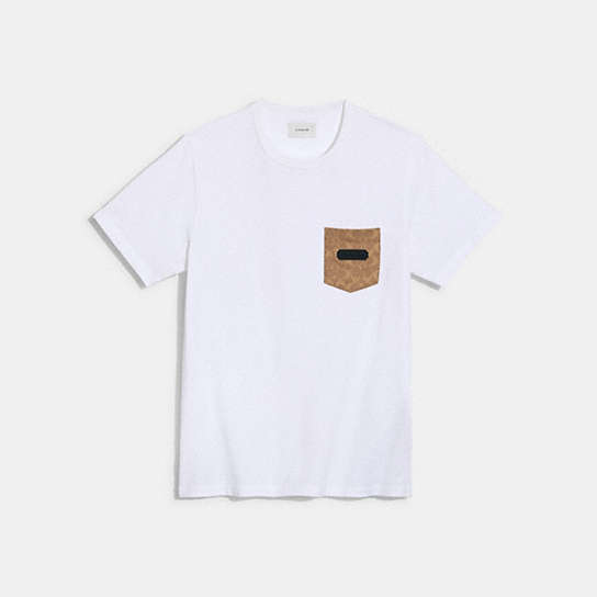 C9148 - Essential Pocket T Shirt In Organic Cotton White
