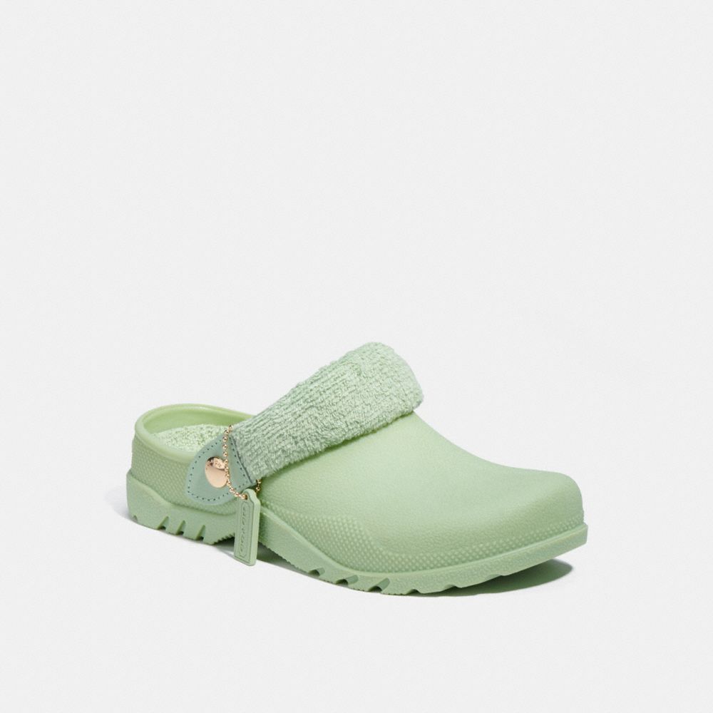 COACH C9150 Lola Clog Pale Pistachio